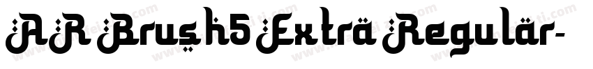 AR Brush5 Extra Regular字体转换